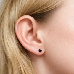 stříbrné náušnice onyx