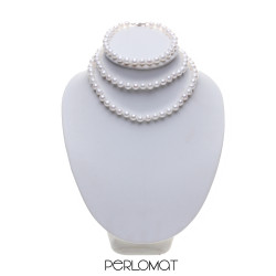 bílá perlová souprava