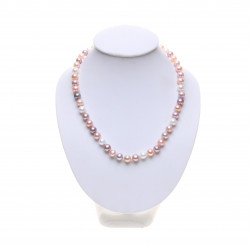 perlový náhrdelník tricolor 41 cm AA 7 mm