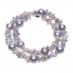 PH289_02_perlový náhrdelník šedý keshi a edisonovy perly