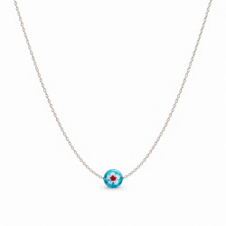 Stříbrný řetízek s mille fiori