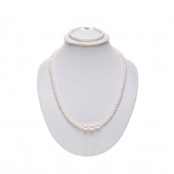 Zlatá perlová svatební souprava 4ks 585_03