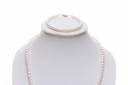 Zlatá perlová svatební souprava 4ks 585_04