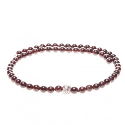 KH339_03_Náhrdelník se stříbrem a granáty 52 cm