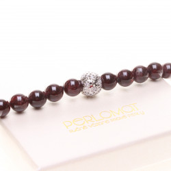 KH339_04_Náhrdelník se stříbrem a granáty 52 cm