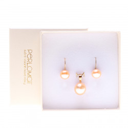 perlový stříbrný set růžové kasumi 