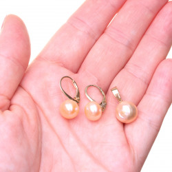 perlový stříbrný set bílé perly kasumi