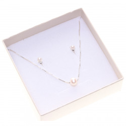 perlový set perla na řetízku