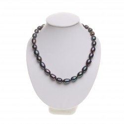 černý perlový náhrdelník