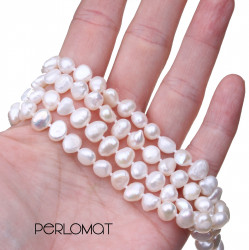 PH068_05_dlouhý bílý perlový náhrdelník barokní perly 130 cm