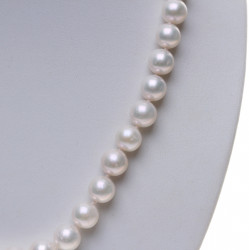 PH022_02_perlový náhrdelník bílý AA 7,5 mm, 41 cm