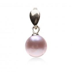 stříbrný přívěsek s lila perlou