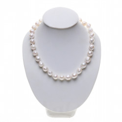 PH136_01_perlový náhrdelník bílé kasumi perly 11 mm 39,5 cm
