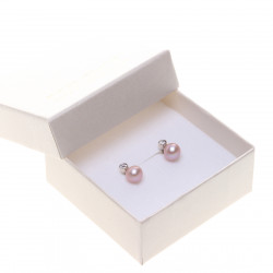 stříbrné perlové náušnice