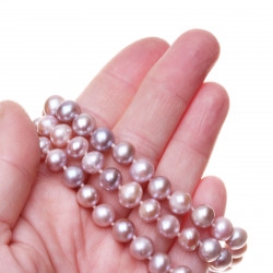 PS083_05_Perlová souprava lila perly 8x9 mm