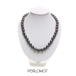perlový náhrdelník černý - kasumi