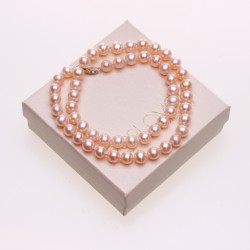 perlový náhrdelník růžový, dárkové balení