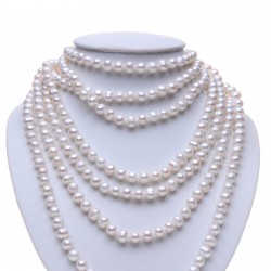 superdlouhý perlový náhrdelník