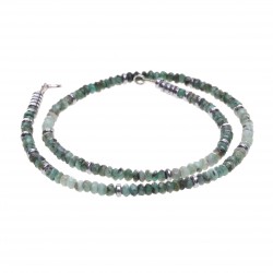 smaragdový náhrdelník s hematitem