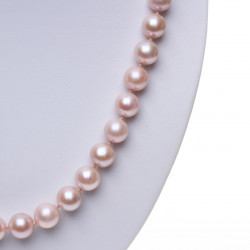 perlový růžový náhrdelník