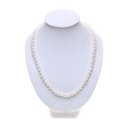 perlový náhrdelník stříbro